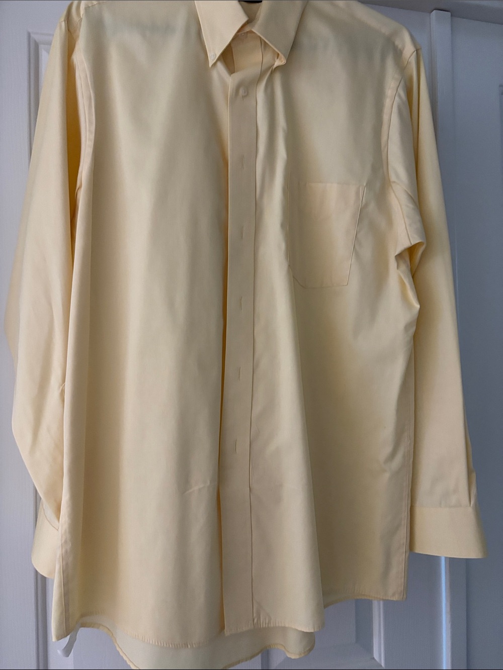 Arrow Pale Yellow Long Sleeve Button-Down Shirt
